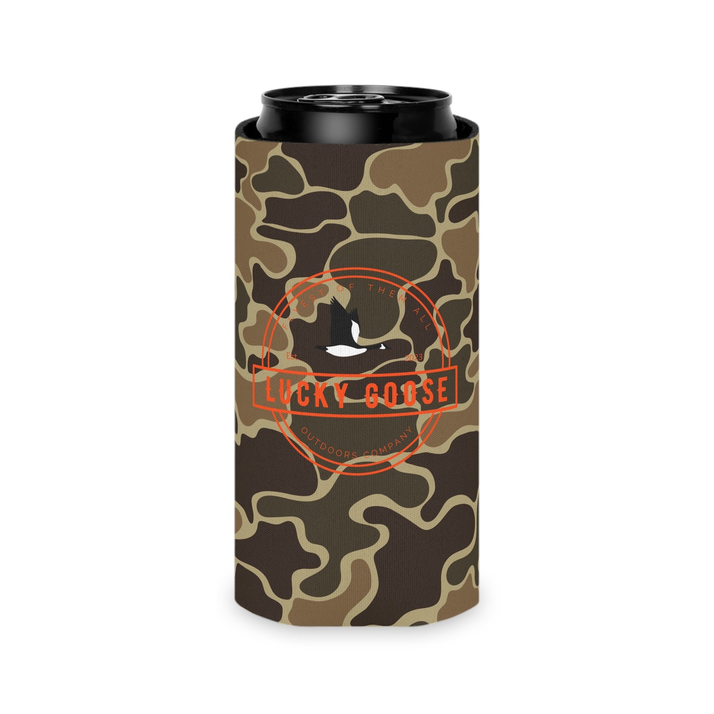 Retro Camo Can Cooler