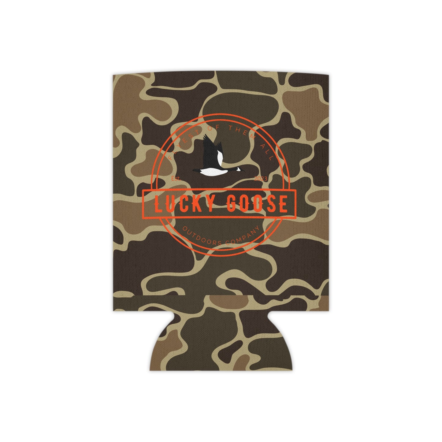 Retro Camo Can Cooler