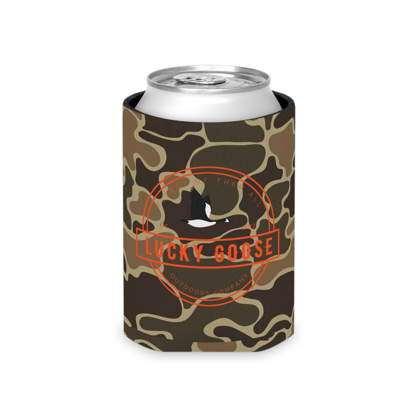 Retro Camo Can Cooler