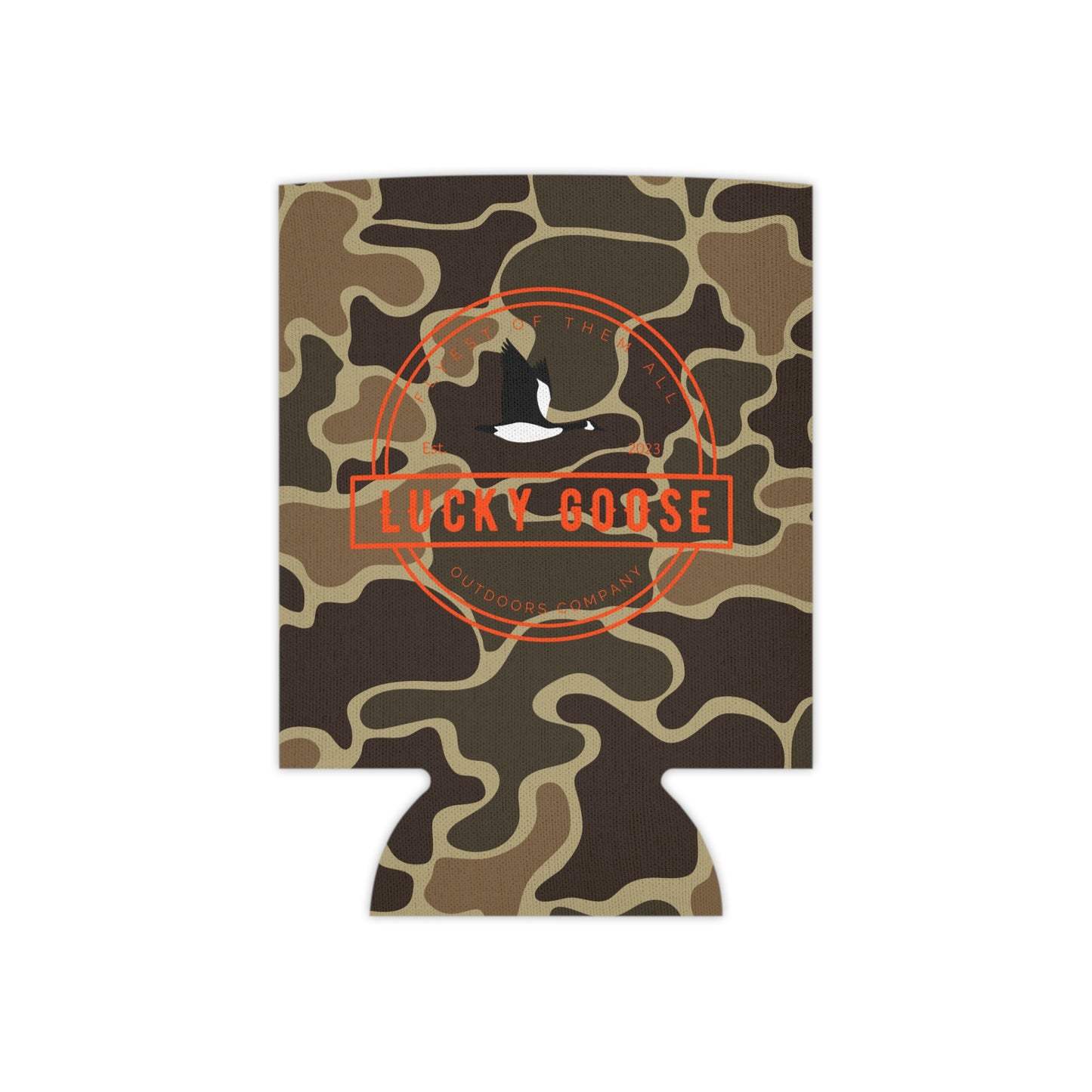 Retro Camo Can Cooler