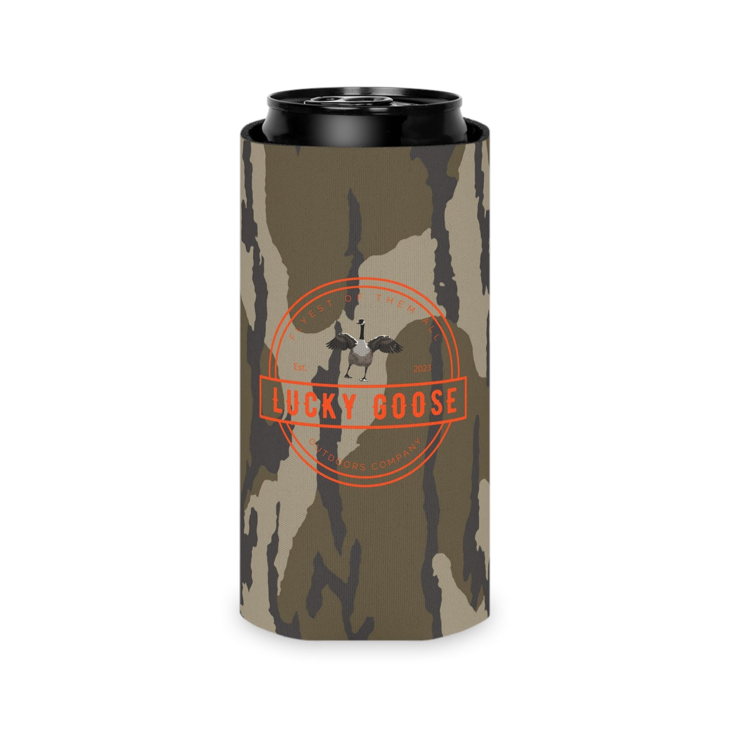 Lucky Goose Circle Camo Can Cooler