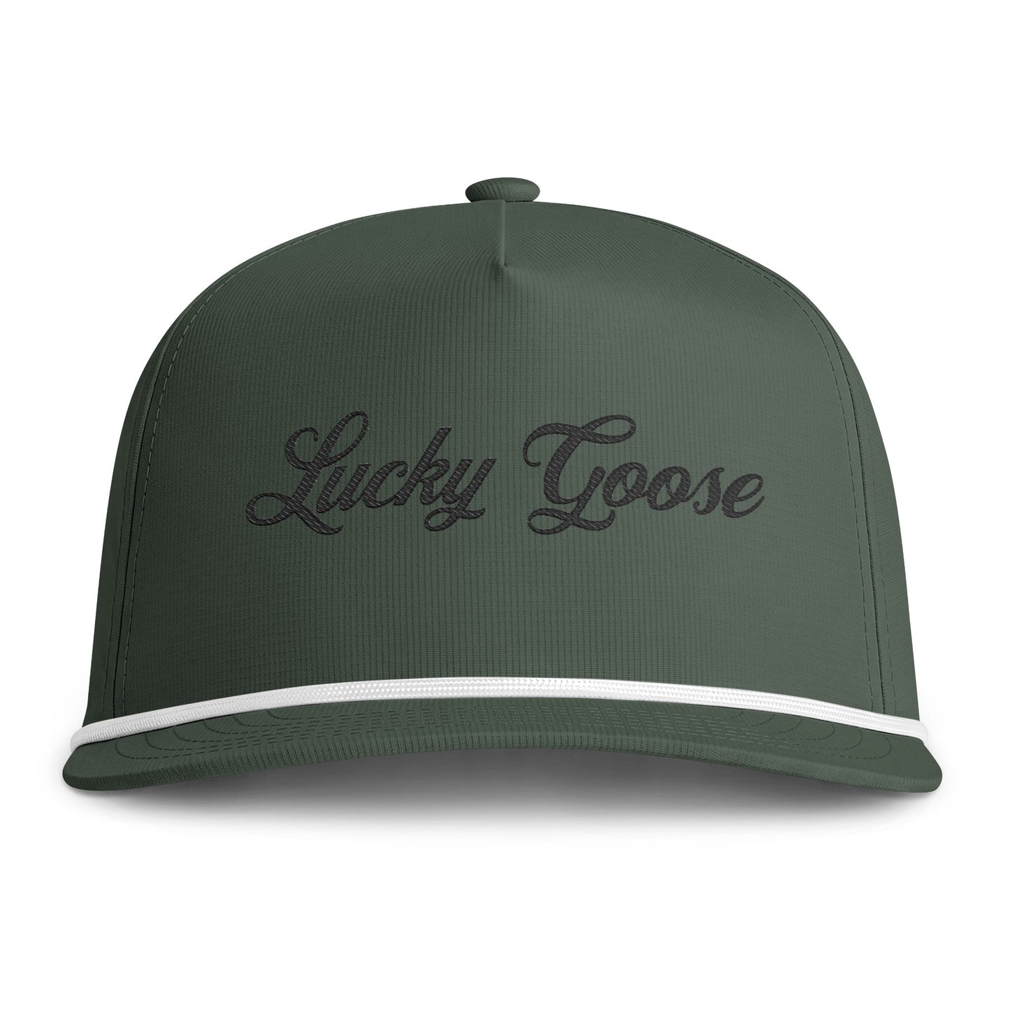 Lucky Goose Rope Hat Embroidered
