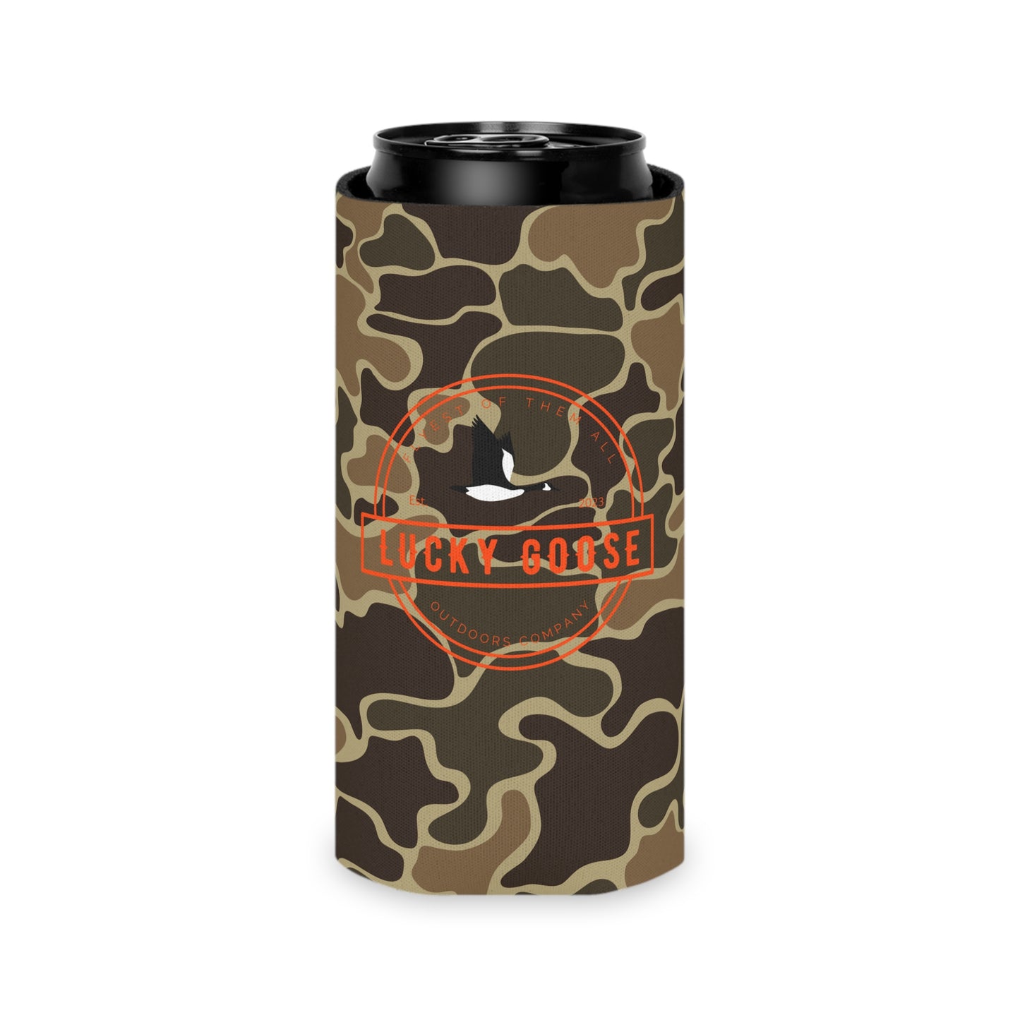 Retro Camo Can Cooler