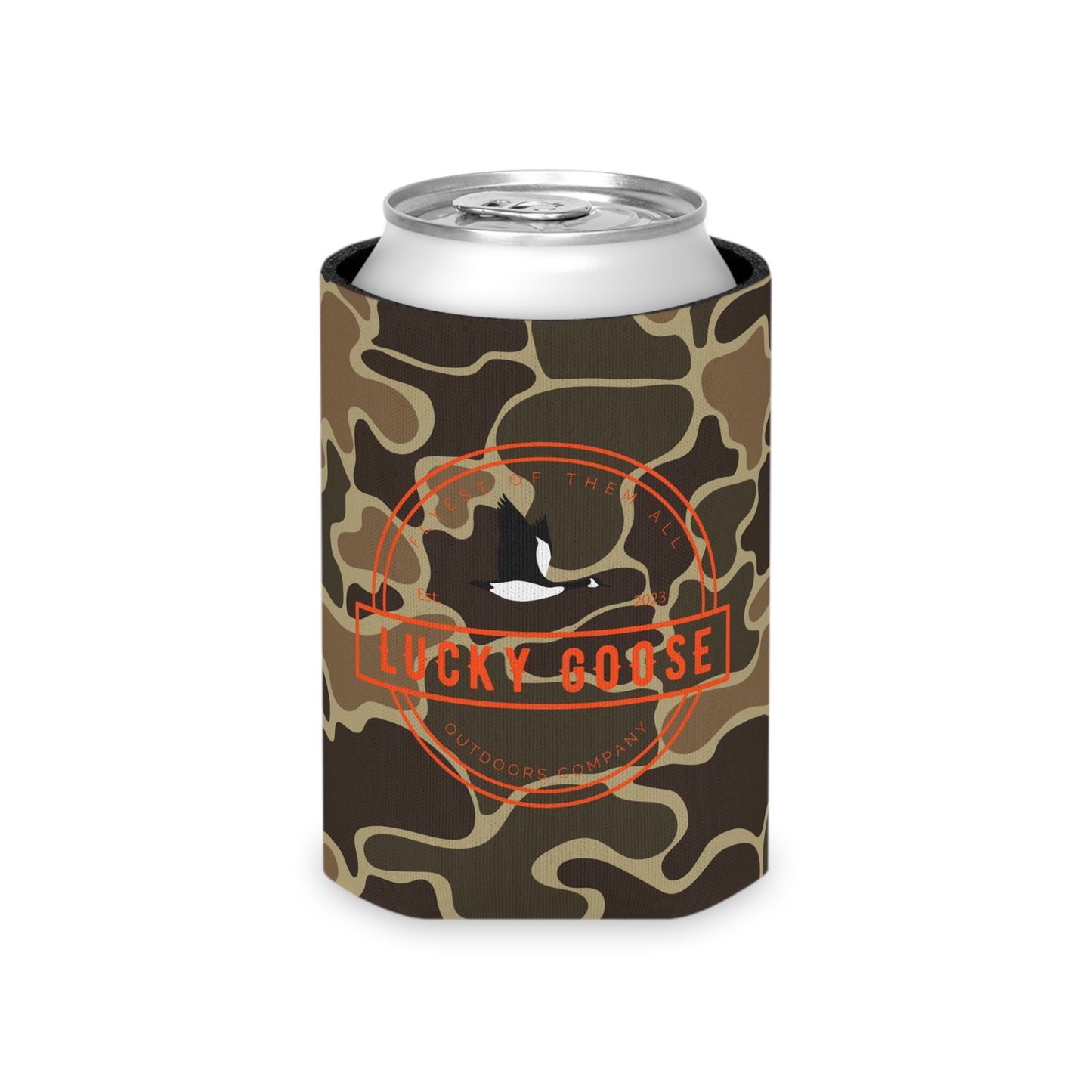 Retro Camo Can Cooler