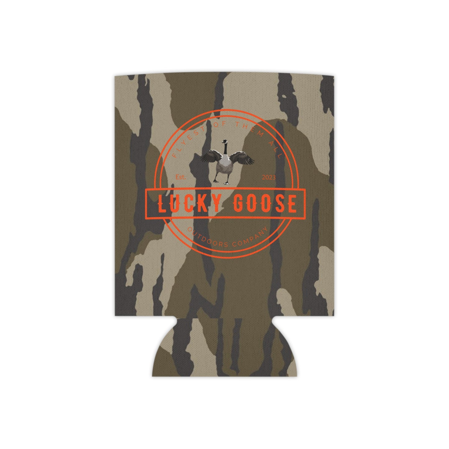 Lucky Goose Circle Camo Can Cooler