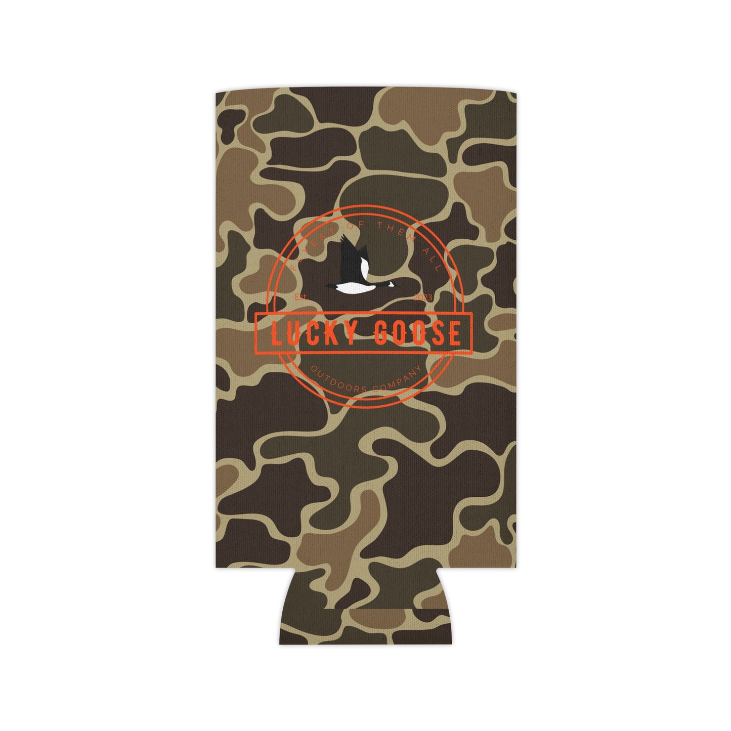 Retro Camo Can Cooler