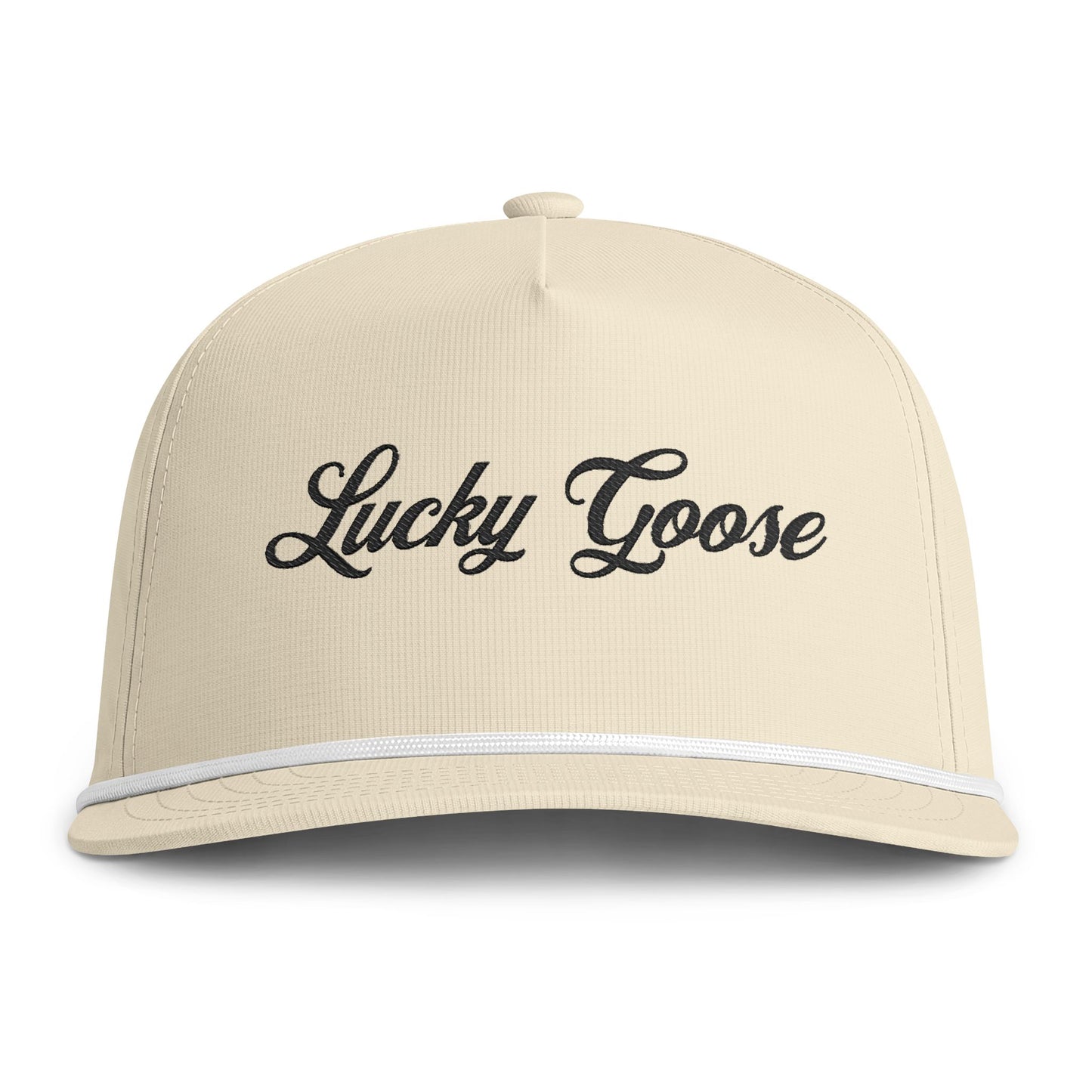 Lucky Goose Rope Hat Embroidered