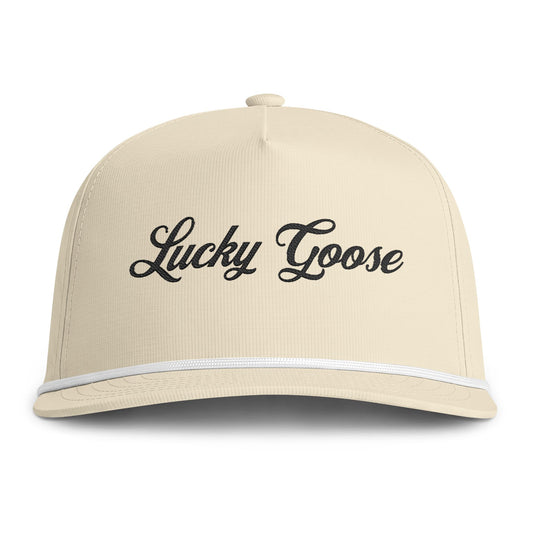 Lucky Goose Rope Hat Embroidered