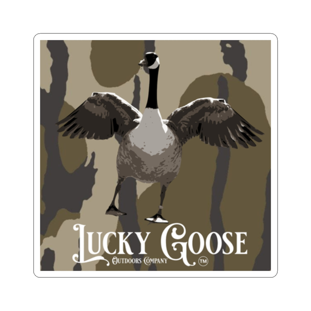 Lucky Goose Camo Stickers